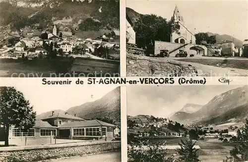 AK / Ansichtskarte Saint Agnan en Vercors Vues d ensemble Eglise Paysage Montagnes Saint Agnan en Vercors