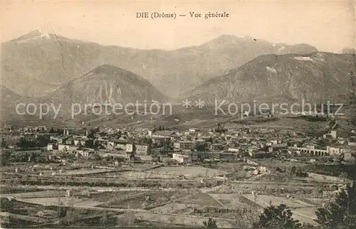 AK / Ansichtskarte Die_Drome Vue generale Montagnes Die_Drome