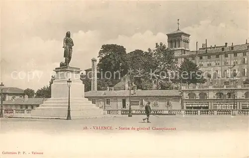 AK / Ansichtskarte Valence_Drome Statue du General Championnet Monument Valence_Drome