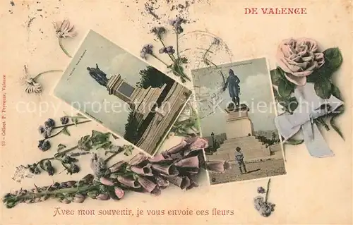 AK / Ansichtskarte Valence_Drome Monuments des fleurs Valence_Drome