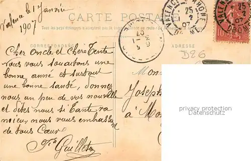 AK / Ansichtskarte Valence_Drome Monuments des fleurs Valence_Drome