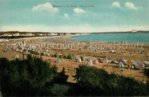AK / Ansichtskarte Royan_Charente Maritime Vue generale de la plage Royan Charente Maritime