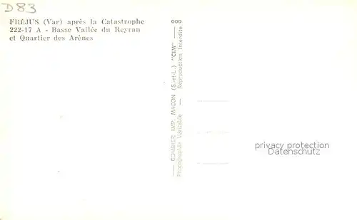 AK / Ansichtskarte Frejus apres la Catastrophe 222 17 A Barrage de Malpasset vue aerienne Frejus