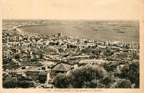 AK / Ansichtskarte Golfe Juan Vue generale et l Escadre Cote d Azur Golfe Juan