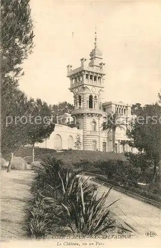 AK / Ansichtskarte San_Salvadour Le Chateau vu au Parc San_Salvadour