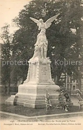 AK / Ansichtskarte Chateau du Loir Monument des Morts pour la Patrie Chateau du Loir