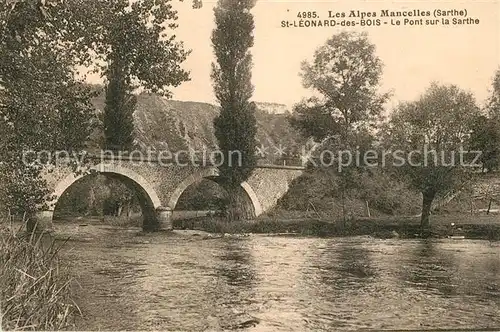 AK / Ansichtskarte Saint Leonard des Bois Le Pont sur la Sarthe Saint Leonard des Bois