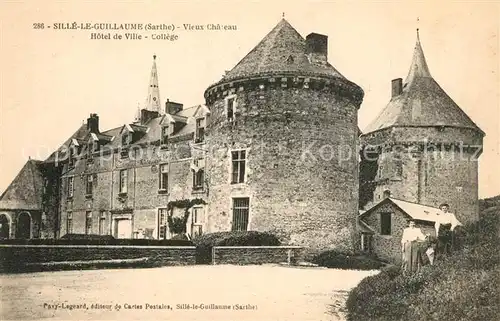 AK / Ansichtskarte Sille le Guillaume Vieux Chateau Hotel de Ville College Sille le Guillaume