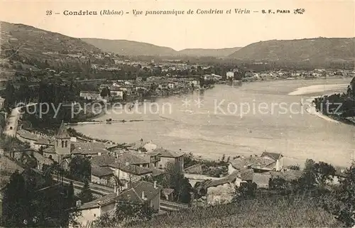 AK / Ansichtskarte Condrieu Vue panoramique de Condrieu et Verin Condrieu
