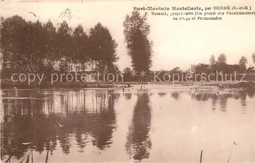 AK / Ansichtskarte Herme Port Montain Hostellerie Sa Plage et Promenade Herme