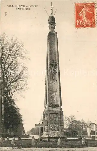 AK / Ansichtskarte Villeneuve le Comte Obelisque Villeneuve le Comte