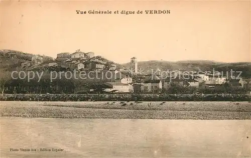 AK / Ansichtskarte Verdon_Marne Vue generale et digue de la ville Verdon Marne