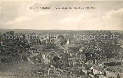 AK / Ansichtskarte Les_Baux de Provence Vue generale prise du plateau Les_Baux de Provence