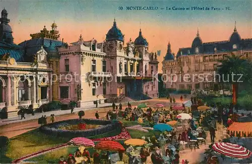 AK / Ansichtskarte Monte Carlo Casino Hotel de Paris Monte Carlo