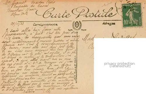 AK / Ansichtskarte Beaulieu sur Mer Vue sur le Cap Ferrat Beaulieu sur Mer