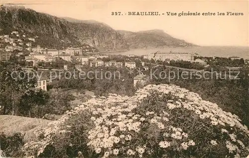 AK / Ansichtskarte Beaulieu sur Mer Vue generale entre les fleurs Beaulieu sur Mer