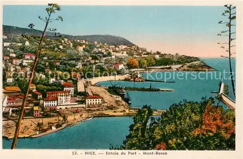 AK / Ansichtskarte Nice_Alpes_Maritimes Entree du port et Mont Boron Cote d Azur Nice_Alpes_Maritimes