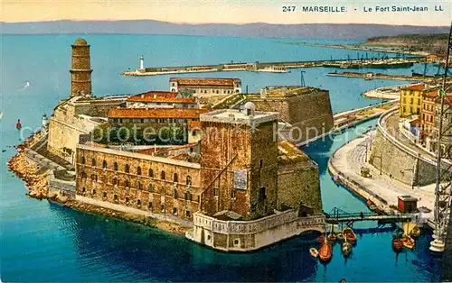 AK / Ansichtskarte Marseille_Bouches du Rhone Fort Saint Jean Port Cote d Azur Marseille