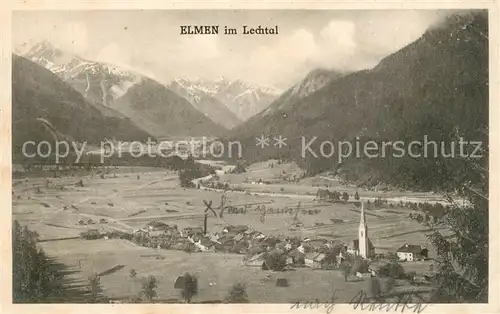 AK / Ansichtskarte Elmen_Tirol Panorama Lechtal Alpen Elmen Tirol