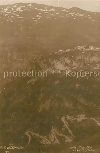 AK / Ansichtskarte Vatnehalsen Landschaftspanorama Berge 