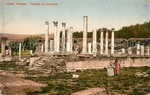 AK / Ansichtskarte Dougga Temple du Coelestis Ruinen Dougga