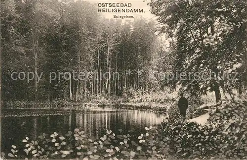 AK / Ansichtskarte Heiligendamm_Ostseebad Uferpartie am Spiegelsee Heiligendamm_Ostseebad
