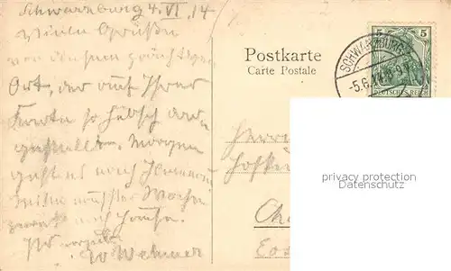 AK / Ansichtskarte Schwarzburg_Thueringer_Wald Schloss Schwarzburg von Schabshaide aus gesehen Kupferdruck Kuenstlerkarte Schwarzburg_Thueringer