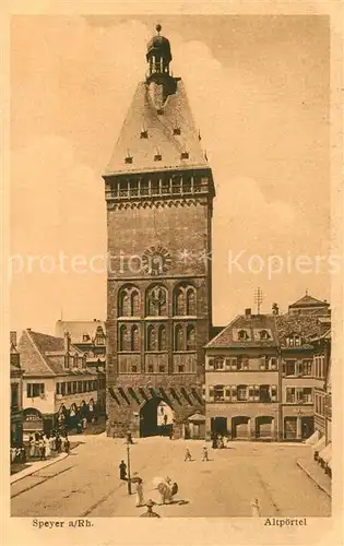 AK / Ansichtskarte Speyer_Rhein Altpoertel Altstadt Speyer Rhein
