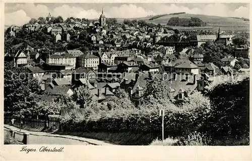 AK / Ansichtskarte Siegen_Westfalen Panorama Oberstadt Siegen_Westfalen