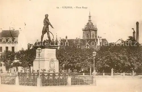 AK / Ansichtskarte Colmar_Haut_Rhin_Elsass Place Rapp Colmar_Haut_Rhin_Elsass