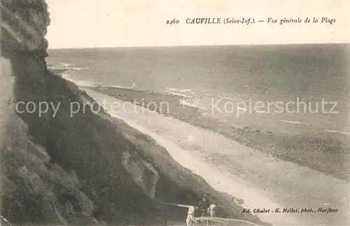 AK / Ansichtskarte Cauville sur Mer Vue generale de la Plage Cauville sur Mer