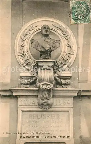 AK / Ansichtskarte Maromme Buste de Pelissier Maromme