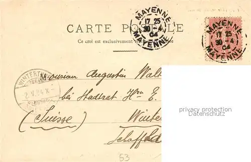 AK / Ansichtskarte Mayenne Fontaine Daniel Le Port Mayenne