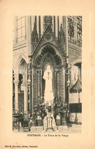 AK / Ansichtskarte Pontmain Le Trone de la Vierge Pontmain