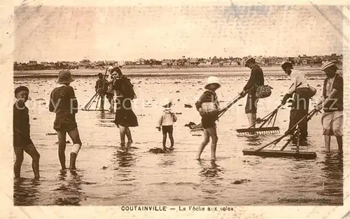 AK / Ansichtskarte Coutainville La Peche aux soles Coutainville