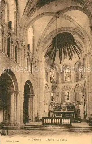 AK / Ansichtskarte Lessay Eglise Le Choeur Lessay