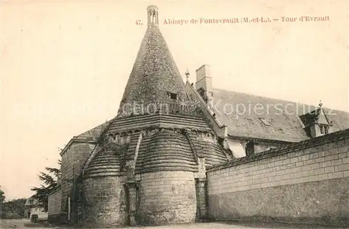 AK / Ansichtskarte Fontevraud l_Abbaye Tour d Evrault Fontevraud l Abbaye