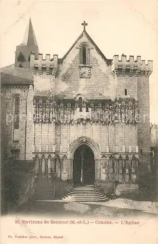 AK / Ansichtskarte Saumur Candes l Eglise Saumur