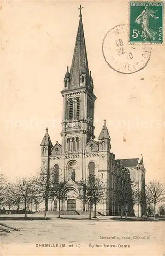 AK / Ansichtskarte Chemille Melay Eglise Notre Dame Chemille Melay