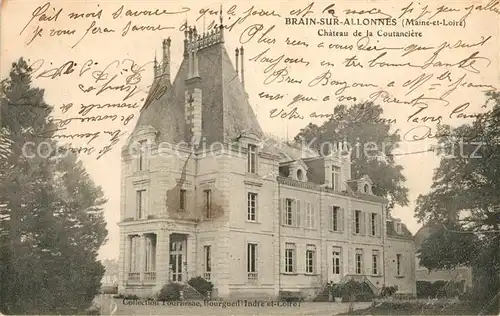 AK / Ansichtskarte Brain sur Allonnes Chateau de la Coutanciere Brain sur Allonnes