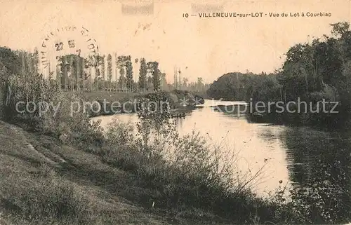 AK / Ansichtskarte Villeneuve sur Lot Vue du Lot a Courbiac Villeneuve sur Lot