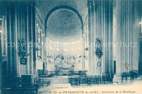 AK / Ansichtskarte Peyragude ND de Peyragude Interieur de la Basilique 