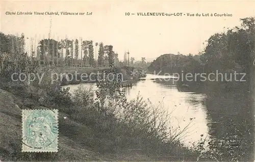 AK / Ansichtskarte Villeneuve sur Lot Vue du Lot a Courbiac Villeneuve sur Lot