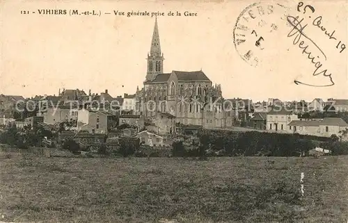 AK / Ansichtskarte Vihiers Vue generle prise de la Gare Vihiers