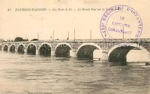 AK / Ansichtskarte Angers Les Ponts de Ce Le Grand Pont sur la Loire Angers