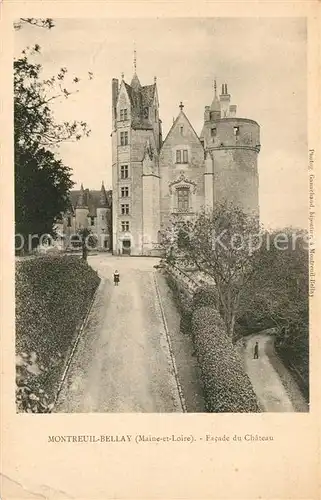 AK / Ansichtskarte Montreuil Bellay Facade du Chateau Montreuil Bellay