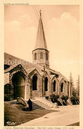 AK / Ansichtskarte Besse_en_Chandesse Eglise Choeur Besse_en_Chandesse