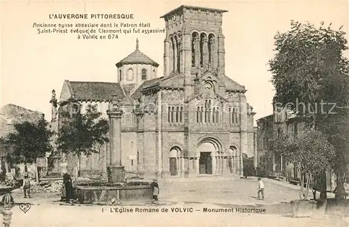 AK / Ansichtskarte Volvic Eglise Romane de Volvic Volvic