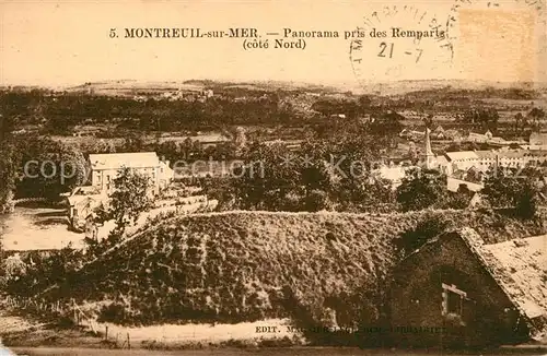 AK / Ansichtskarte Montreuil_sur_Mer Panorama pris des Remparts Montreuil_sur_Mer
