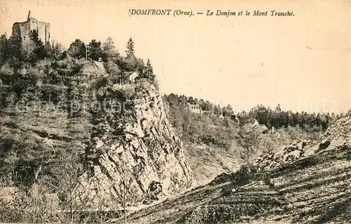 AK / Ansichtskarte Domfront_Orne Le Donjon et le Mont Tranche Domfront Orne